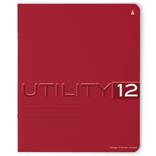 Тетрадь 12л линейка Однотонная. Utility ассорти Превью 14