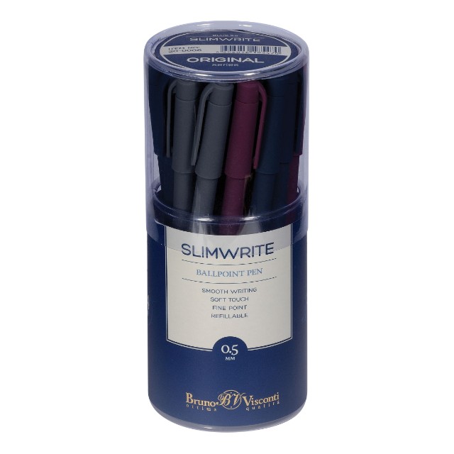 Ручка шариковая синяя BV SlimWrite Original  0.5мм Превью 6