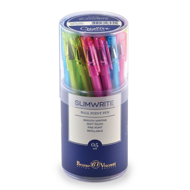 Ручка шариковая синяя BV SlimWrite Creative 0.7мм Превью 1