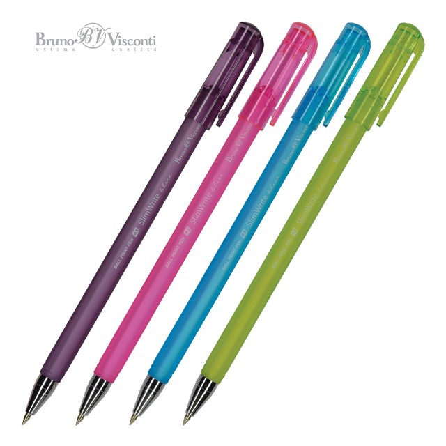 Ручка шариковая синяя BV SlimWrite Creative 0.7мм