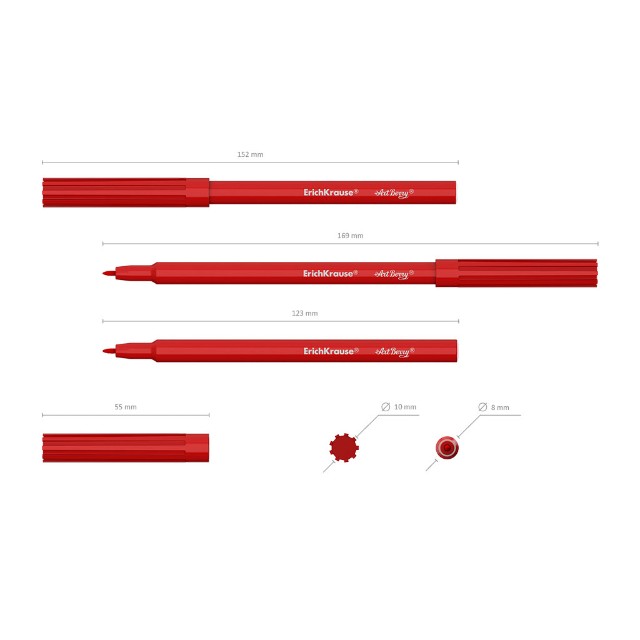 Фломастеры 6 цв EK ArtBerry цвет. вент колп. водная основа (тукан) Превью 2