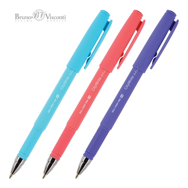 Ручка шариковая синяя BV CityWrite JOY 1,0мм Превью 0