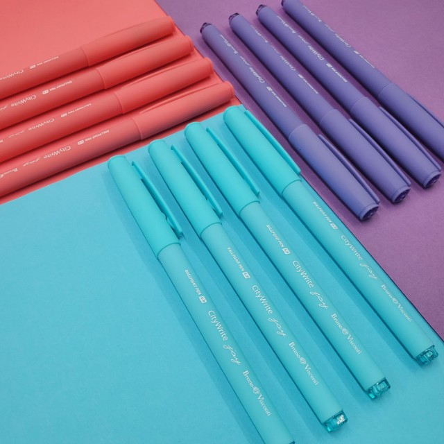 Ручка шариковая синяя BV CityWrite JOY 1,0мм Превью 4