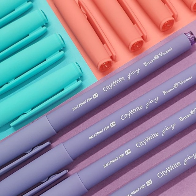 Ручка шариковая синяя BV CityWrite JOY 1,0мм Превью 1