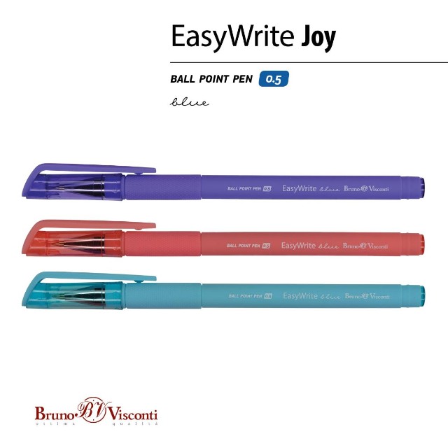Ручка шариковая синяя BV EasyWrite JOY 0,5мм Превью 1