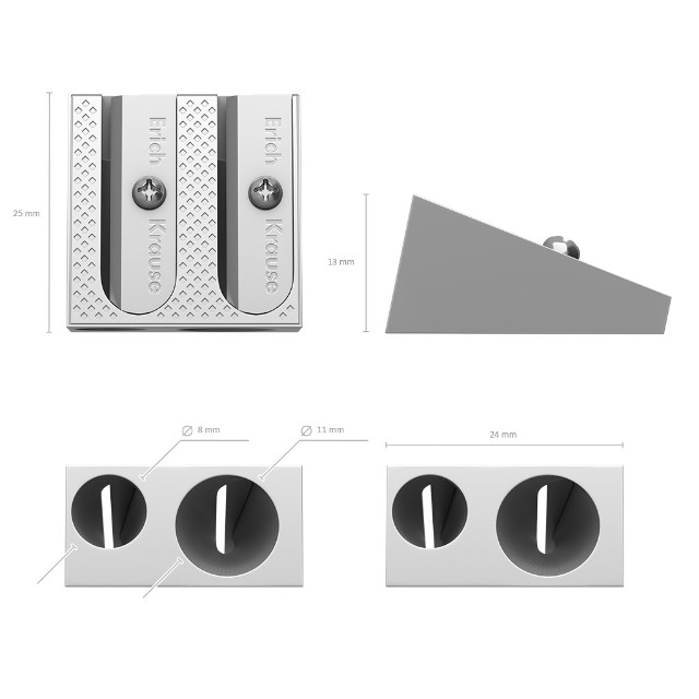 Точилка металлическая 2отв Превью 1