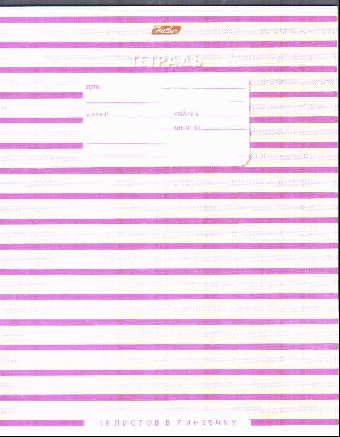 Тетрадь 18л линейка В линеечку скругл ассорти Превью 2