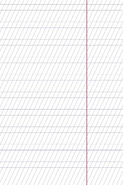 Тетрадь 12л линейка косая частая Однотонная. Для Прописей ассорти С уголком Превью 1