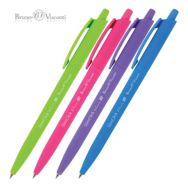 Ручка шариковая синяя BV SlimClick Special 0,5мм автомат