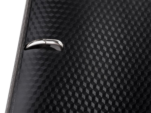 Тетрадь на кольцах пласт 120л Diamond Черная на резинке Превью 3