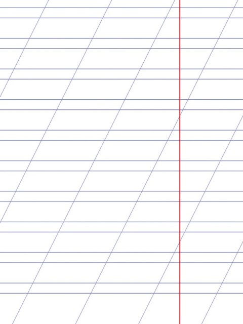 Тетрадь 12л линейка косая Однотонная. С уголком Ассорти (справ инф для по рус.яз) Превью 3