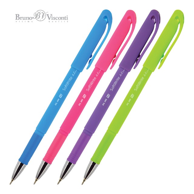 Ручка шариковая синяя BV SoftWrite Special 0,5мм масл. осн Превью 2