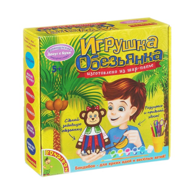 Творч Игрушка из шар-папье Обезьянка (девочка)