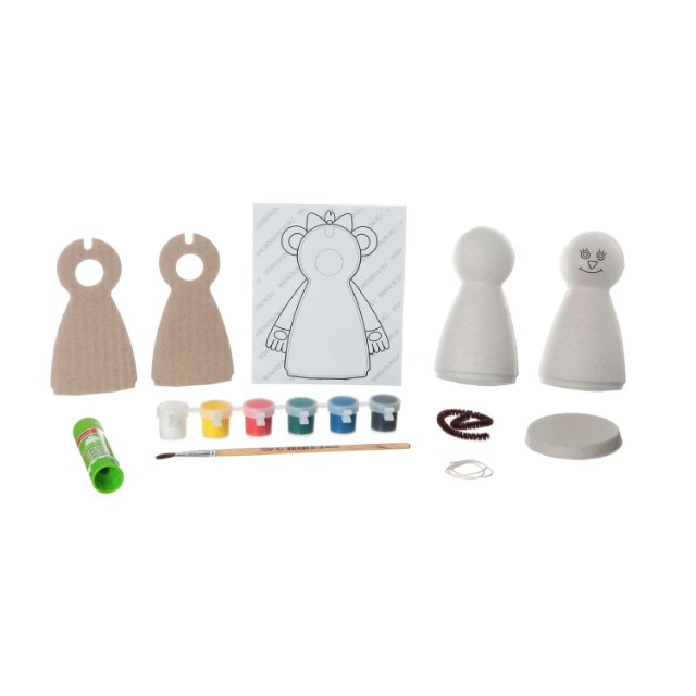 Творч Игрушка из шар-папье Обезьянка (девочка) Превью 1