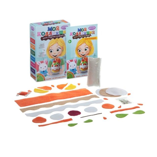 Творч Фетр Шьем сладости Пирожное Апельсин Превью 2