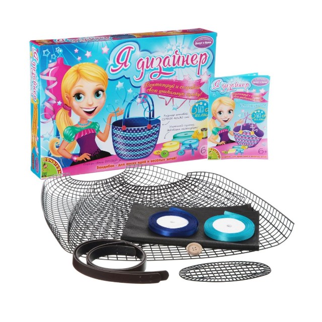 Творч Сделай сумку из сатиновых лент 40*30см Превью 3