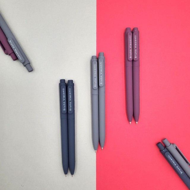 Ручка шариковая синяя BV Softclick автомат 0,7 мм Превью 5