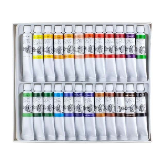 Набор Акриловые краски 24цв BV в тубах 12мл Превью 6
