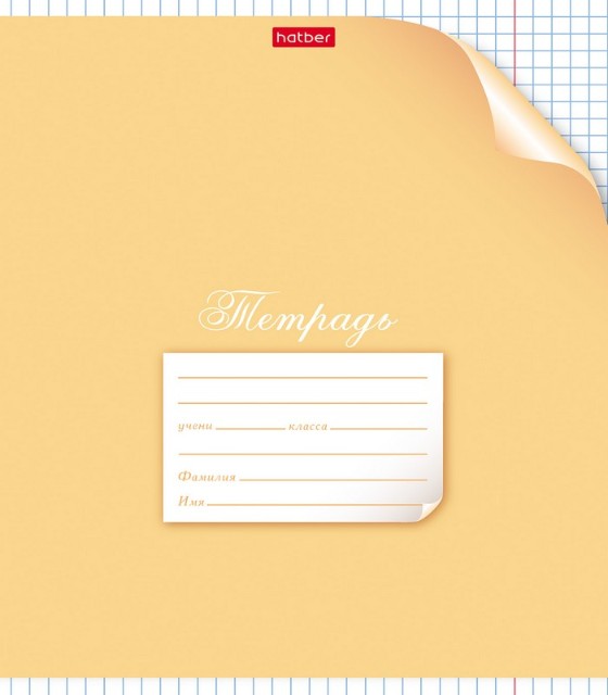 Тетрадь 24л клетка Однотонная. С уголком скругл ассорти Превью 4