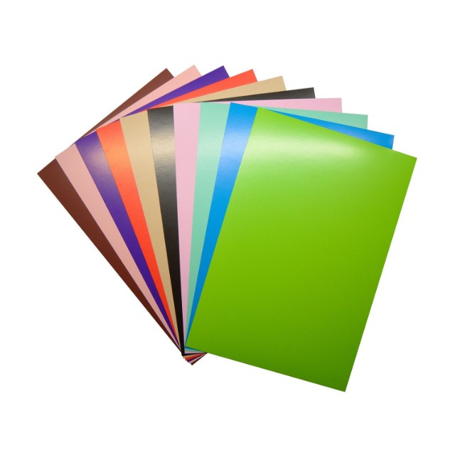 Картон цветной А4 10л 20цв мелов двусторон Превью 1