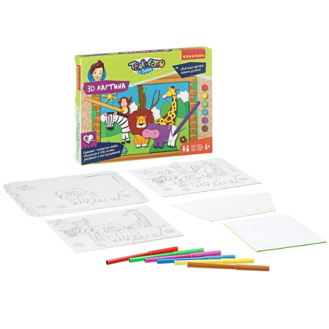 Творч Картина 3D Животные Африка Превью 2