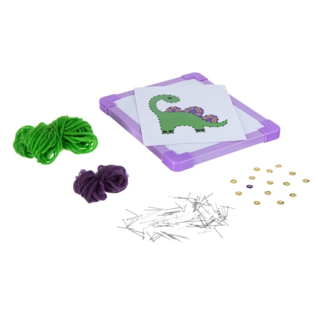 Творч Картина из ниток Дино Превью 1