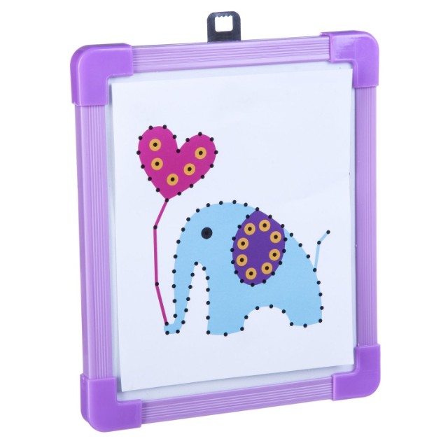 Творч Картина из ниток Слоник Превью 2