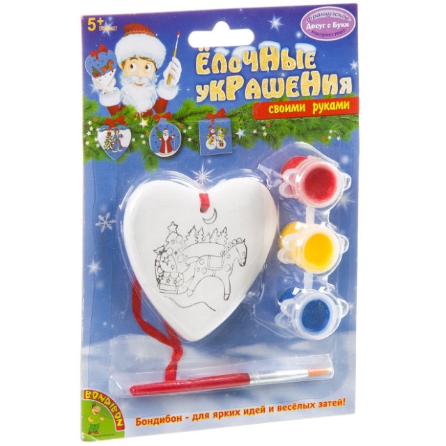 Творч Ёлочные украшения своими руками Сердце