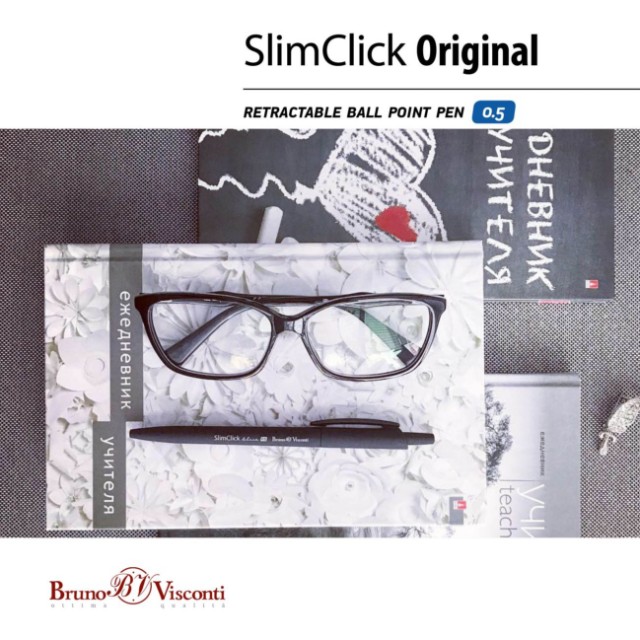 Ручка шариковая синяя BV SlimClick Original 0.5 автомат Превью 2