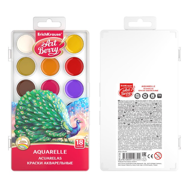 Краски 18цв EK Artberry п/к б/к (павлин) Превью 3