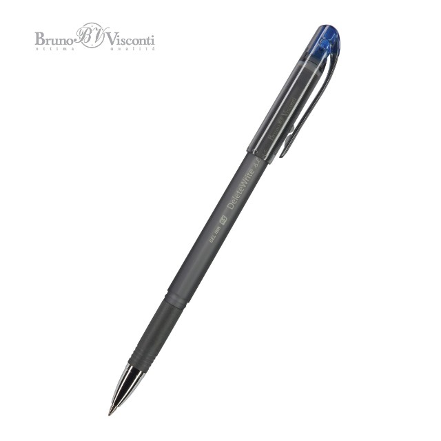Ручка гелевая Пиши-стирай синяя BV Delete Write Ice