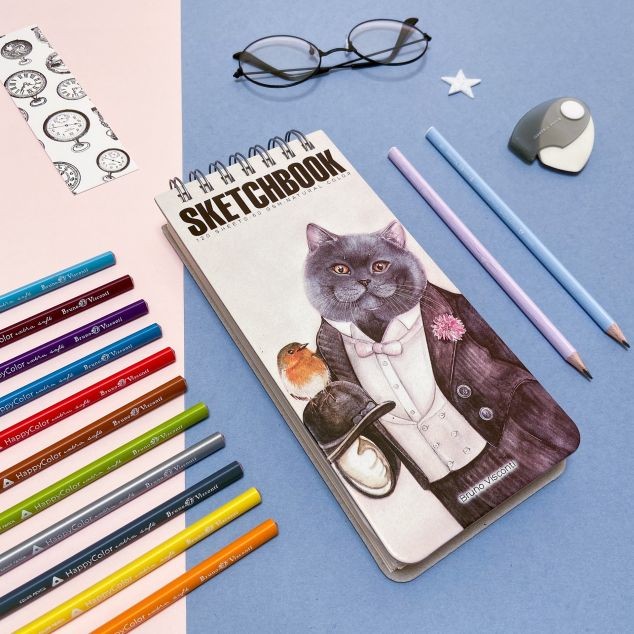 Карандаши цветные 12 цв BV HappyColor треуг к/к Превью 6