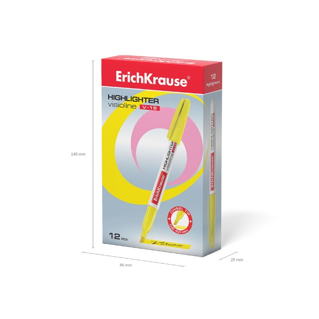 Маркер-выделитель желтый 0,6-4мм Превью 1