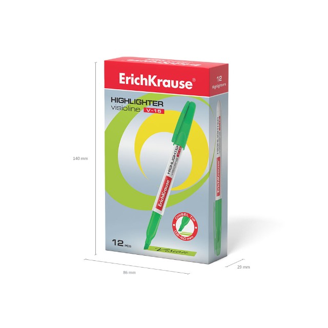 Маркер-выделитель зеленый 0,6-4мм Превью 1