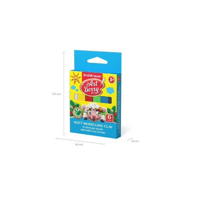 Пластилин 6 цв EK ArtBerry 90гр Мягкий Превью 3