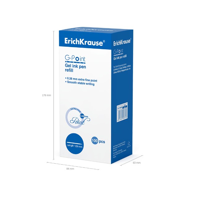 Стержень гелевый синий EK G-POINT extra fine NEW 129мм 0,38 Превью 2