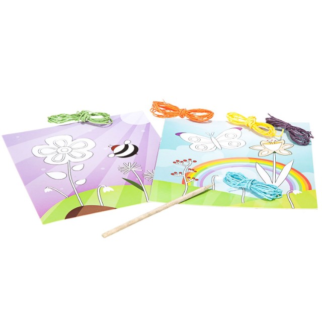 Творч Аппликация нитями Цветочная поляна Превью 2