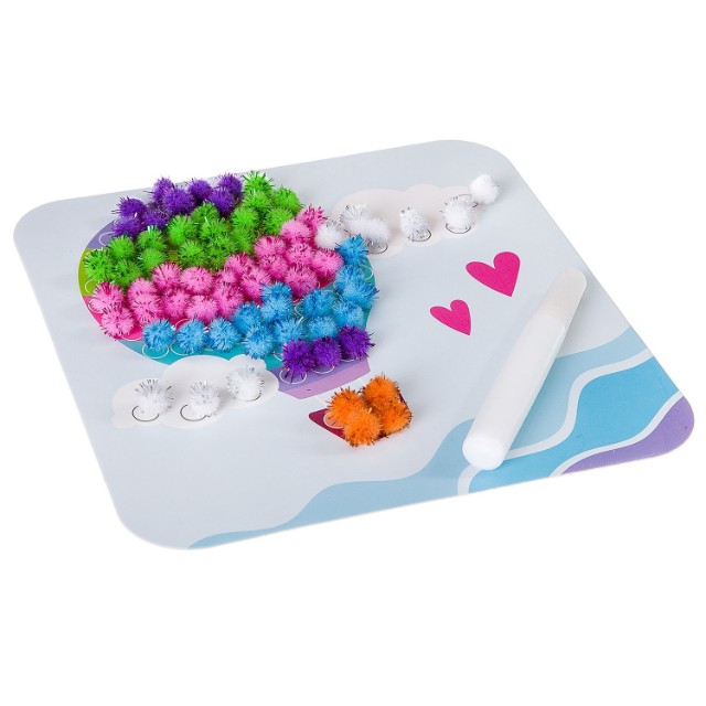 Творч Картина с помпончиками Воздушный шар Превью 1