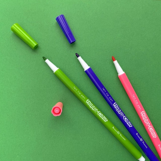 Фломастеры 18 цв BV HappyColor 4 вида к/к Превью 6