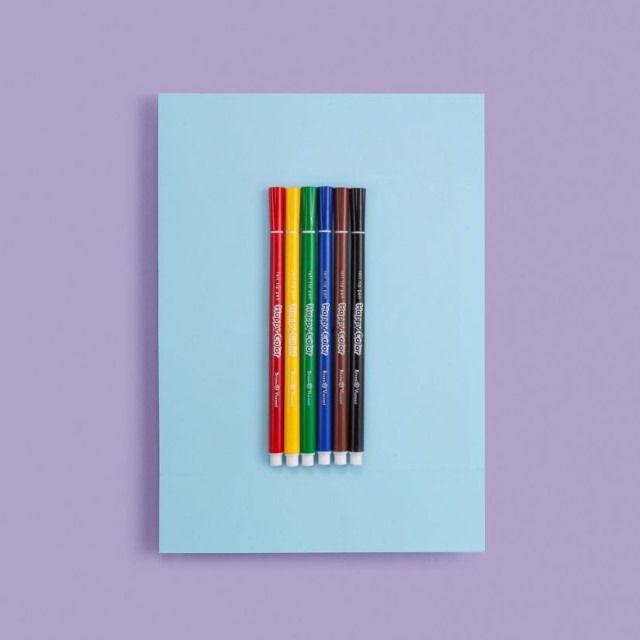 Фломастеры 6 цв BV HappyColor к/к Превью 9
