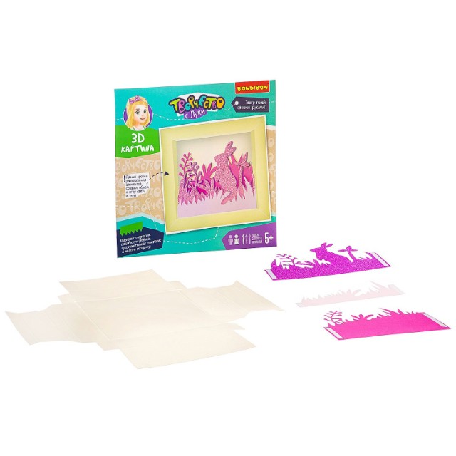 Творч Картина 3D Зайчик Превью 1