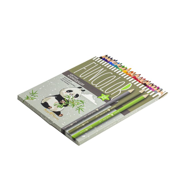 Карандаши цветные 24 цв пластик BV FunColor Коты трех Превью 12