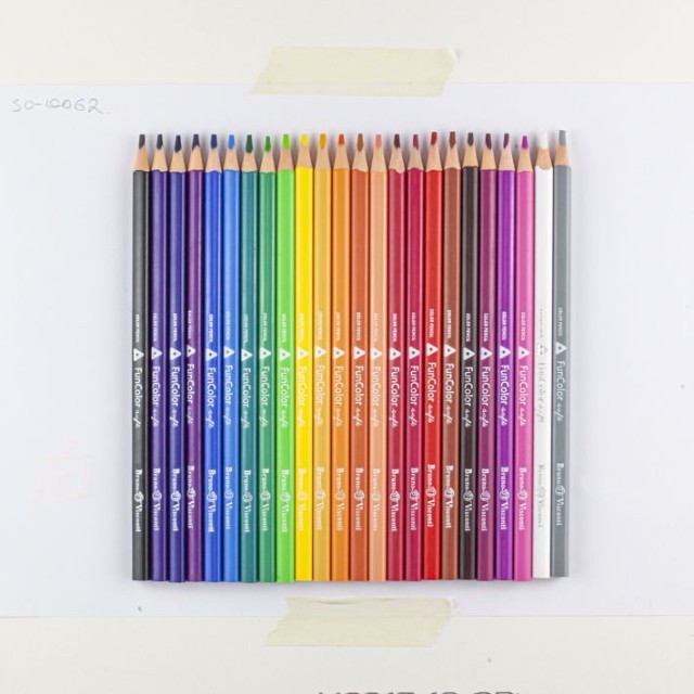 Карандаши цветные 24 цв пластик BV FunColor Коты трех Превью 1