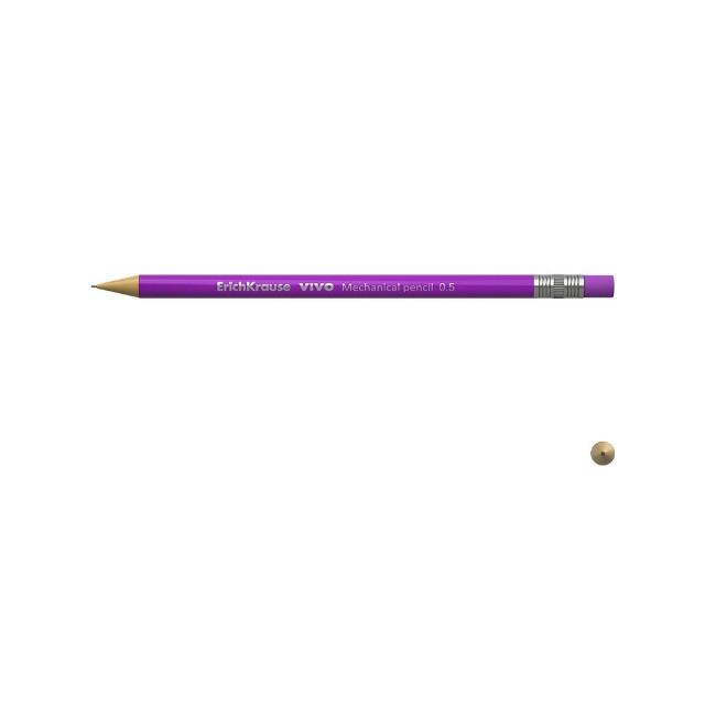 Карандаш мех. 0.5мм EK Vivo с ластиком ассорти Превью 4