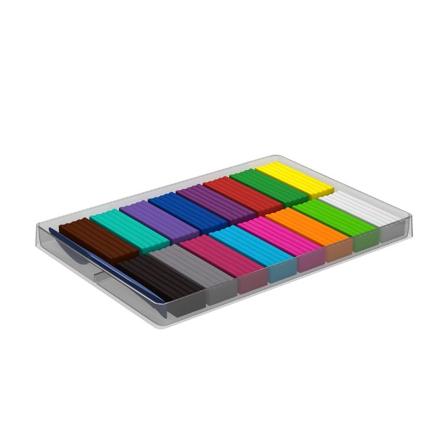 Пластилин 16 цв EK Artberry с Алоэ Вера 288гр со стеком Превью 4