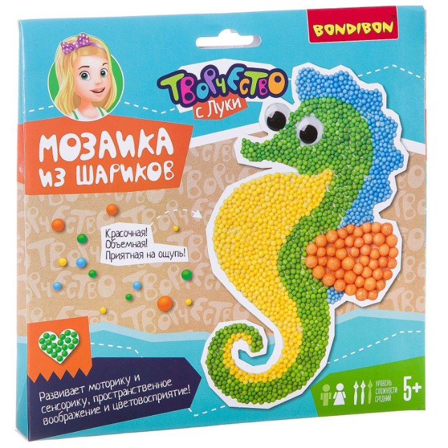 Творч Мозаика из шариков Морской конек