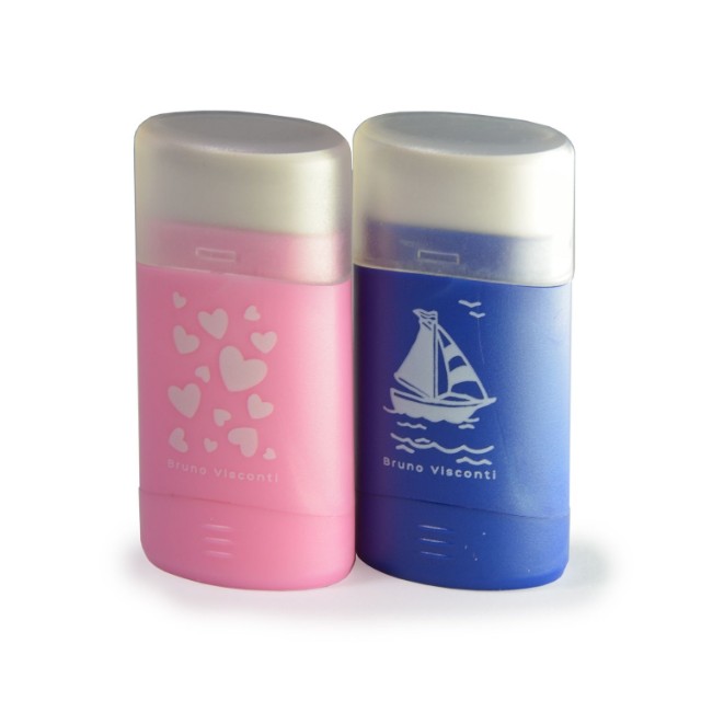 Ластик + точилка BV HappySharp 2 вида