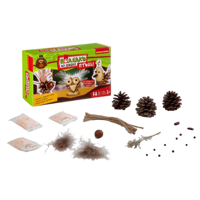 Творч Набор Поделки из шишек Птицы Превью 1
