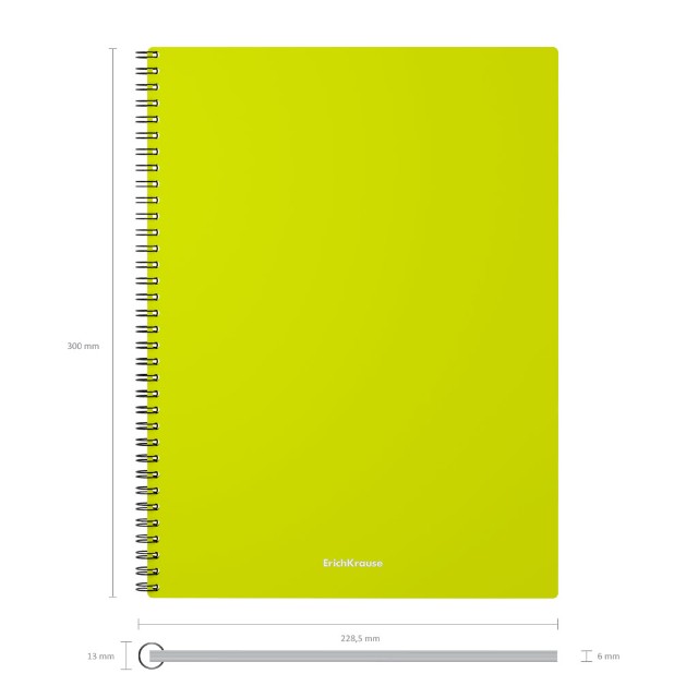 Тетрадь А4 пласт обл 60л кл спир ЕК Neon Превью 2