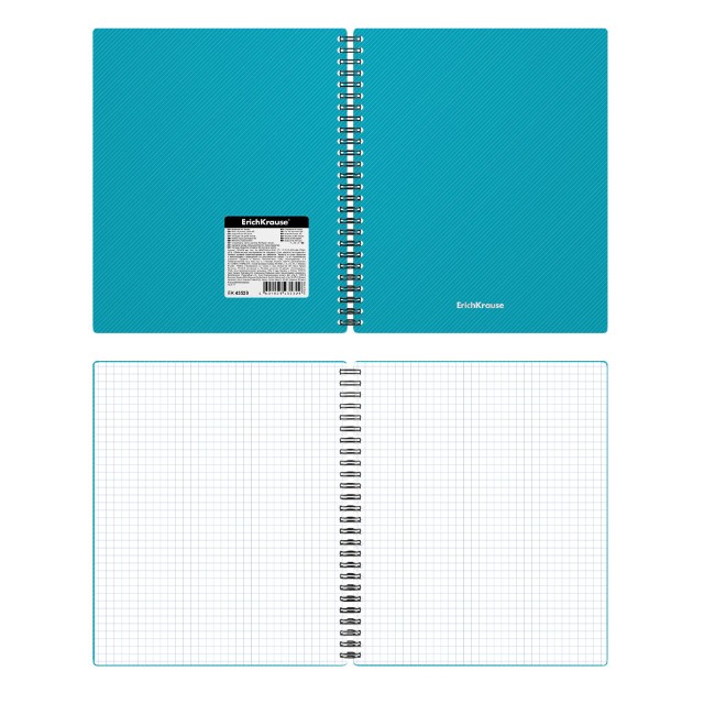 Тетрадь А5 пласт обл 60л кл спир EK GLANCE Vivid Превью 5